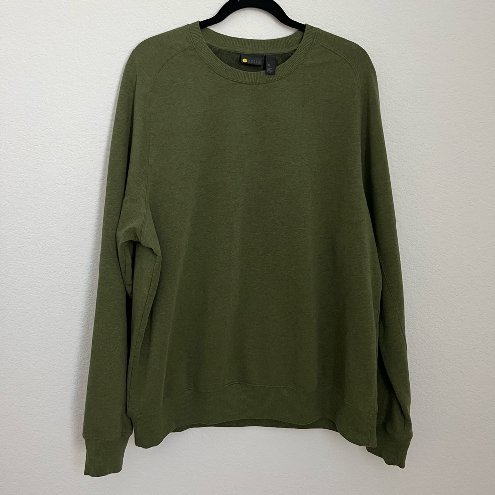 Zella Men's Hunter Green Crewneck Sweater XL